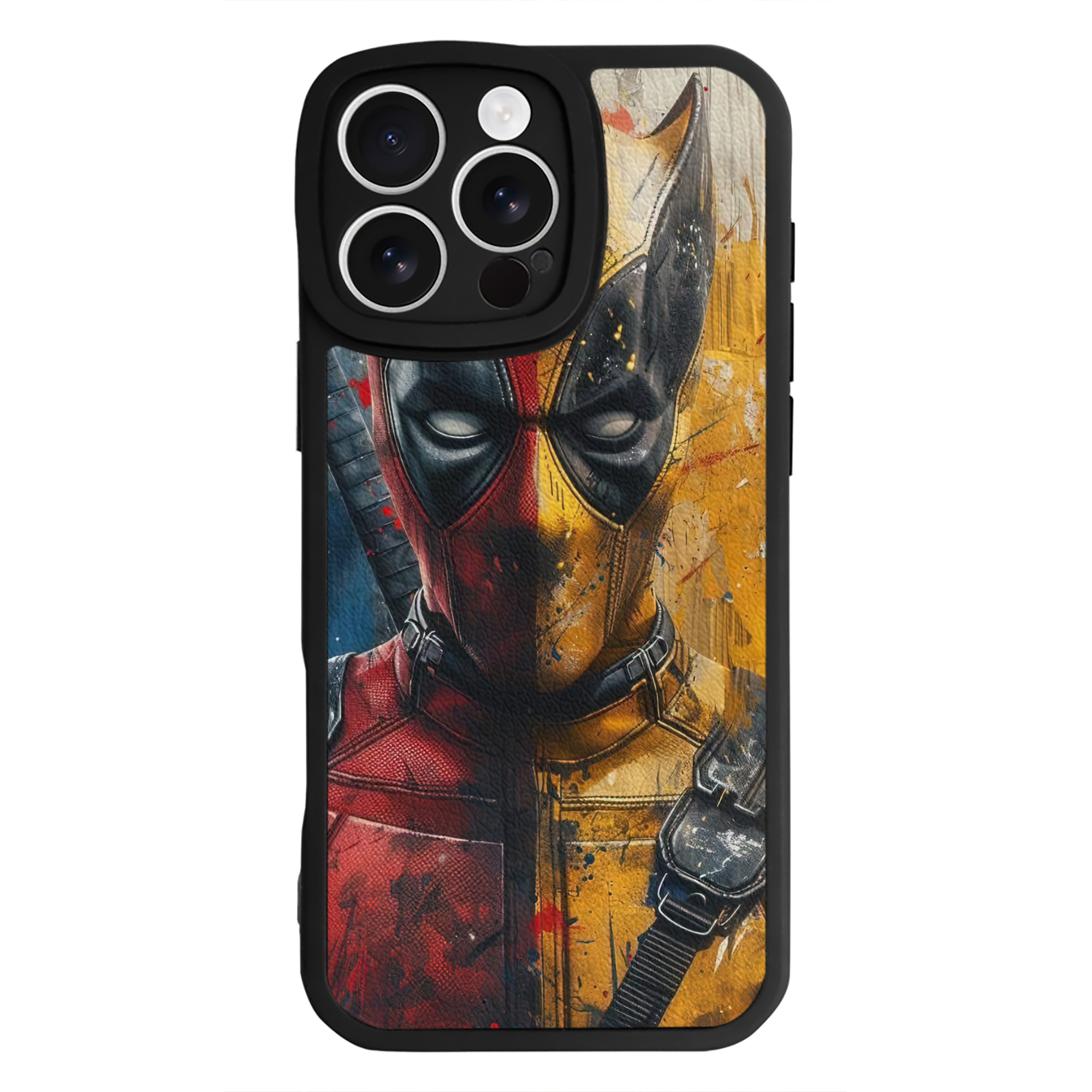 （画像用） Deadpool デッドプール 【iPhone 16シリーズ対応】シリコンスマホケース（レザー調） 材質：シリコン